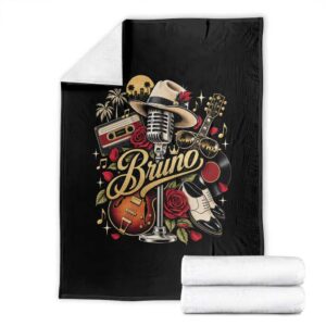 Vintage Classic 70s 80s Country Rodeo Music Cowboy Boots Rose Graphic Throw Blanket TS10