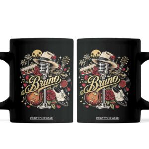 Vintage Classic 70s 80s Country Rodeo Music Cowboy Boots Rose Graphic Coffee Mug TS10