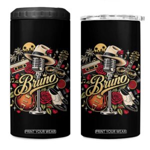 Vintage Classic 70s 80s Country Rodeo Music Cowboy Boots Rose Graphic 4 in 1 Can Cooler Tumbler TS10