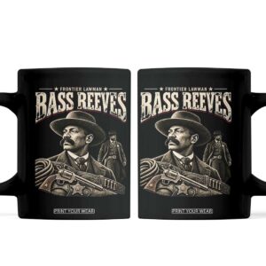 Bass Reeves Black History Month Coffee Mug Frontier Lawman US Deputy Marshal TS10