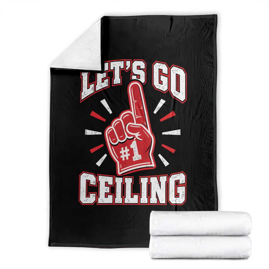 Lets Go Ceiling Fan Funny Lazy Halloween Throw Blanket TS11