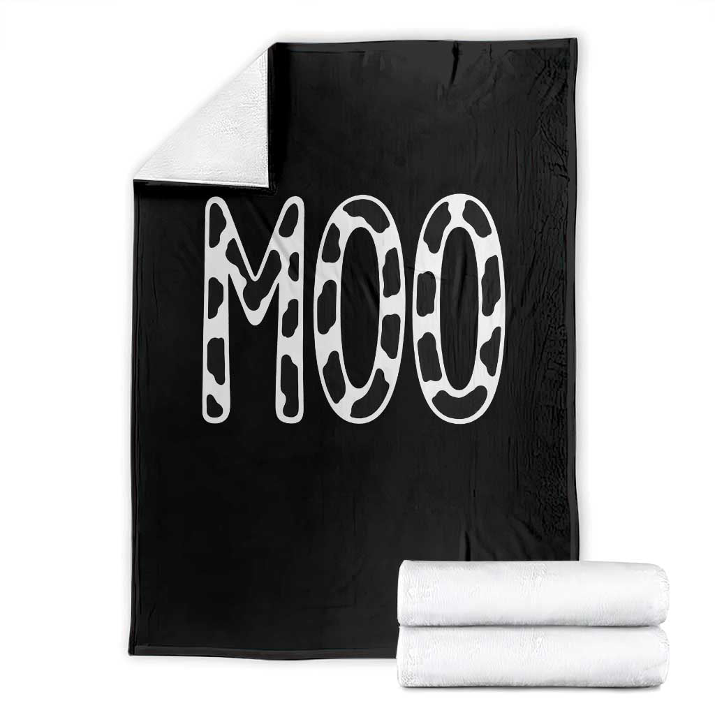 Moo Funny Cow Lover Throw Blanket Adult Costume Halloween Print TS11