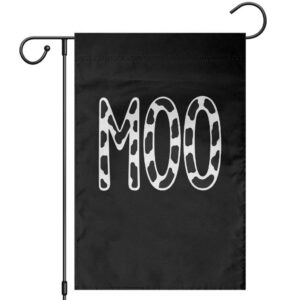 Moo Funny Cow Lover Garden Flag Adult Costume Halloween Print TS11