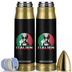 Funny Italian Alien Pun Bullet Tumbler Italien Italy Hand Gesture TS11